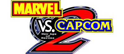 Marvel vs Capcom 2 title screen for Playstation 2